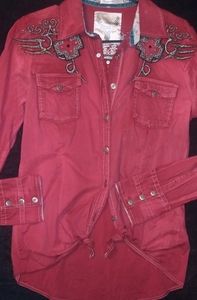 Blinged out Button up